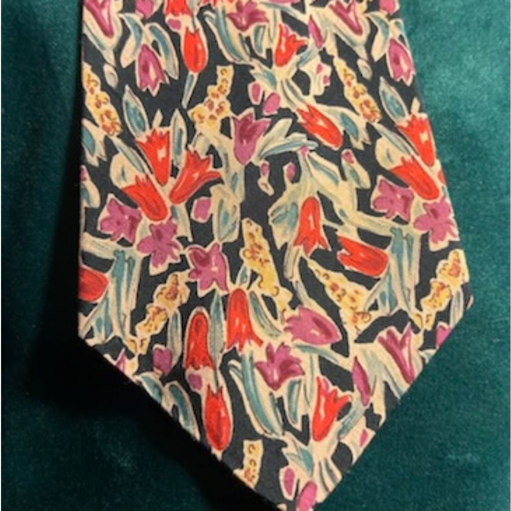 NWT LT Designs for Bloomingdale's Imported from Italy Silk Blend Tie